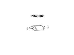 VENEPORTE PR46002 galinis duslintuvas 
 Išmetimo sistema -> Duslintuvas
MB127029, MR127029, PW530154