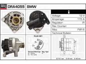 DELCO REMY DRA4055 kintamosios srovės generatorius 
 Elektros įranga -> Kint. sr. generatorius/dalys -> Kintamosios srovės generatorius
12311318079, 12311403936