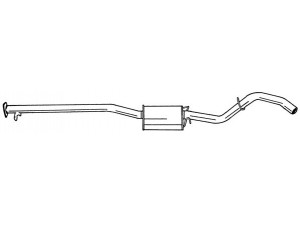 AKS DASIS SG40457 vidurinis duslintuvas 
 Išmetimo sistema -> Duslintuvas
852315