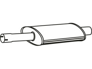 FENNO P2291 vidurinis duslintuvas 
 Išmetimo sistema -> Duslintuvas
46766370