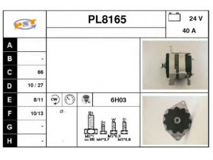 SNRA PL8165 kintamosios srovės generatorius
500080H06