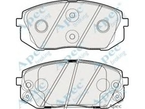 APEC braking PAD1860 stabdžių trinkelių rinkinys, diskinis stabdys 
 Techninės priežiūros dalys -> Papildomas remontas
581013ZA10, 581013ZA70