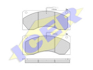 ICER 151038 stabdžių trinkelių rinkinys, diskinis stabdys
5000 814 345, 5001 823 557