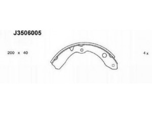NIPPARTS J3506005 stabdžių trinkelių komplektas 
 Techninės priežiūros dalys -> Papildomas remontas
04494-87701, 04496-87505, 04496-87508
