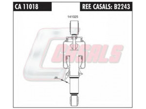 CASALS B2243 amortizatorius, kabinos pakaba 
 Kėbulas -> Vairuotojo kabina -> Pakaba, vairuotojo kabina
500357351