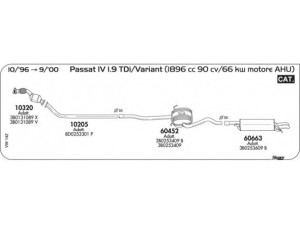 SIGAM VW142 išmetimo sistema 
 Išmetimo sistema -> Išmetimo sistema, visa
