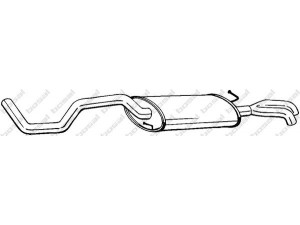 BOSAL 283-513 galinis duslintuvas 
 Išmetimo sistema -> Duslintuvas
6K5.253.609AC, 6K5 253 609 AC