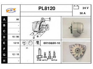 SNRA PL8120 kintamosios srovės generatorius
0071542402