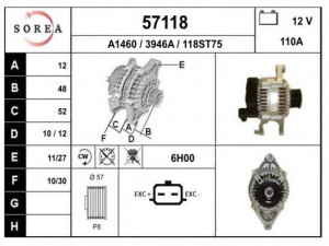 EAI 57118 kintamosios srovės generatorius
38522296F