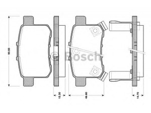 BOSCH 0 986 TB3 085 stabdžių trinkelių rinkinys, diskinis stabdys 
 Techninės priežiūros dalys -> Papildomas remontas
43022-TA0-A00, 43022TA0A000