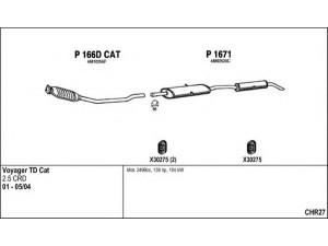 FENNO CHR27 išmetimo sistema 
 Išmetimo sistema -> Išmetimo sistema, visa