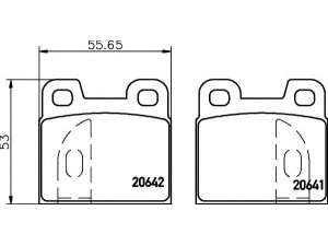 HELLA 8DB 355 017-391 stabdžių trinkelių rinkinys, diskinis stabdys 
 Techninės priežiūros dalys -> Papildomas remontas
0060724237, 10548260030125, 116002600308