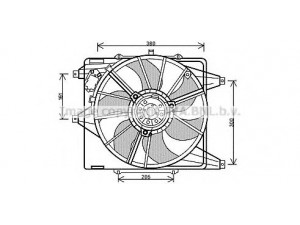 AVA QUALITY COOLING RT7541 ventiliatorius, radiatoriaus 
 Aušinimo sistema -> Oro aušinimas
7701048284