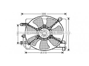 AVA QUALITY COOLING DW7502 ventiliatorius, radiatoriaus 
 Aušinimo sistema -> Oro aušinimas
96314167