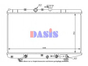 AKS DASIS 510002N radiatorius, variklio aušinimas