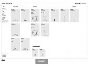 DINEX 164001029 išmetimo sistema 
 Išmetimo sistema -> Išmetimo sistema, visa