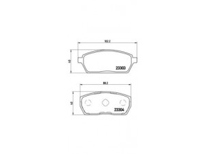 BREMBO P 79 017 stabdžių trinkelių rinkinys, diskinis stabdys 
 Techninės priežiūros dalys -> Papildomas remontas
5520050FA0, 5520062874