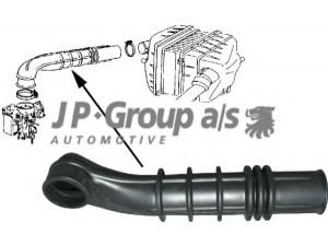 JP GROUP 8118650106 žarna, oro tiekimas 
 Variklis -> Oro tiekimas -> Radiatoriaus žarnos
211129615E