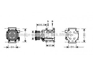 AVA QUALITY COOLING FDK402 kompresorius, oro kondicionierius 
 Oro kondicionavimas -> Kompresorius/dalys
1044198, 6926859, 96FW19D629CD