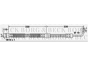 BORG & BECK BBH7472 stabdžių žarnelė 
 Stabdžių sistema -> Stabdžių žarnelės
5873807300