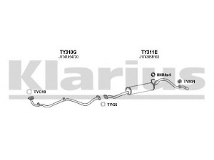 KLARIUS 930657U išmetimo sistema 
 Išmetimo sistema -> Išmetimo sistema, visa
