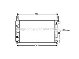AVA QUALITY COOLING FD2117 radiatorius, variklio aušinimas 
 Aušinimo sistema -> Radiatorius/alyvos aušintuvas -> Radiatorius/dalys
89FB8005AE