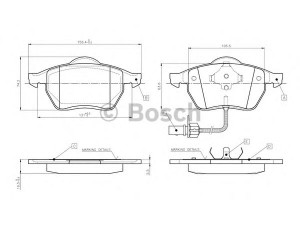 BOSCH 0 986 TB2 673 stabdžių trinkelių rinkinys, diskinis stabdys 
 Techninės priežiūros dalys -> Papildomas remontas
1133046, 1133445, 1143349, 1205695