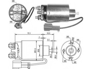 MAGNETI MARELLI 940113050481 solenoidinis jungiklis, starteris
M1T72085