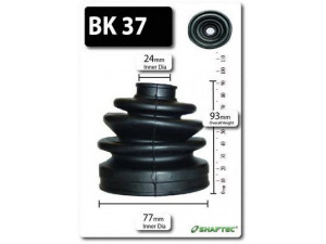 SHAFTEC BK37 gofruotoji membrana, kardaninis velenas 
 Ratų pavara -> Gofruotoji membrana