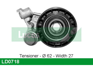 LUCAS ENGINE DRIVE LD0718 įtempiklio skriemulys, paskirstymo diržas