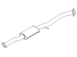 KLARIUS 240927 vidurinis duslintuvas 
 Išmetimo sistema -> Duslintuvas
20300CD000