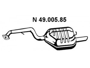 EBERSPÄCHER 49.005.85 galinis duslintuvas 
 Išmetimo sistema -> Duslintuvas
RFJ1-40-100E, RFJ9-40-100A