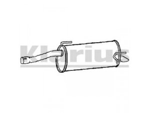KLARIUS GM550T galinis duslintuvas 
 Išmetimo sistema -> Duslintuvas
5852689, 5852690, 55702051, 55702052