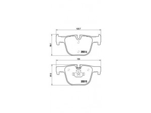 BREMBO P 06 072 stabdžių trinkelių rinkinys, diskinis stabdys 
 Techninės priežiūros dalys -> Papildomas remontas
34206799813, 34216850570