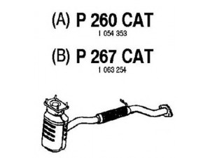 FENNO P260CAT katalizatoriaus keitiklis 
 Išmetimo sistema -> Katalizatoriaus keitiklis
BM90660H, 1034711, 1054353, 1063254