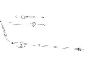 KAWE BW02135 trosas, stovėjimo stabdys 
 Stabdžių sistema -> Valdymo svirtys/trosai
34406777399, 34411514214