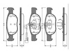 BOSCH 0 986 TB2 285 stabdžių trinkelių rinkinys, diskinis stabdys 
 Techninės priežiūros dalys -> Papildomas remontas
9947446, 9947776, 71753043, 77362199