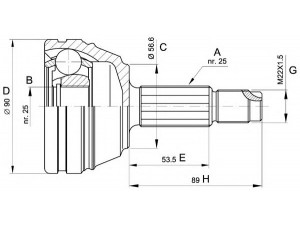 OPEN PARTS CVJ5198.10 jungčių komplektas, kardaninis velenas 
 Ratų pavara -> Sujungimai/komplektas
1079587, 6485415, 92AG3K183M, 92AG3K187M