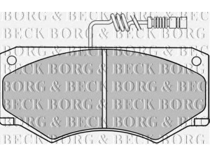 BORG & BECK BBP1153 stabdžių trinkelių rinkinys, diskinis stabdys