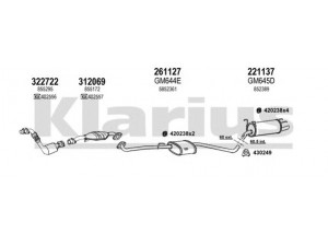 KLARIUS 391710E išmetimo sistema 
 Išmetimo sistema -> Išmetimo sistema, visa