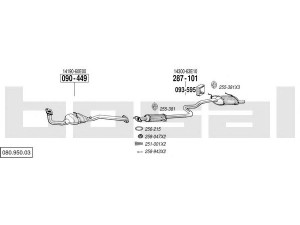 BOSAL 080.950.03 išmetimo sistema 
 Išmetimo sistema -> Išmetimo sistema, visa