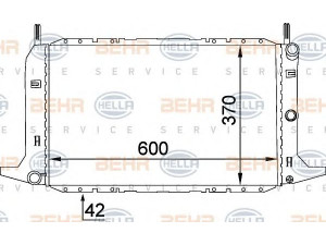 HELLA 8MK 376 720-161 radiatorius, variklio aušinimas 
 Aušinimo sistema -> Radiatorius/alyvos aušintuvas -> Radiatorius/dalys
1 006 154, 1 643 241, 1 652 281