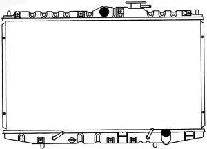 SAKURA  Automotive 1210-0126 radiatorius, variklio aušinimas