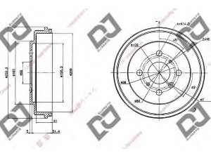 DJ PARTS BR1049 stabdžių būgnas 
 Stabdžių sistema -> Būgninis stabdys -> Stabdžių būgnas
4243187709, 4243187709000
