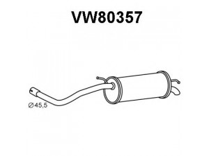VENEPORTE VW80357 galinis duslintuvas 
 Išmetimo sistema -> Duslintuvas
6Q6253609A, 6Q6253609AA, 6Q6253609AD