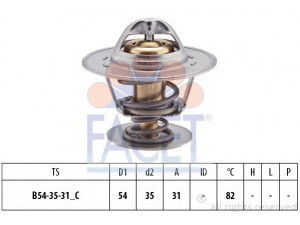 FACET 7.8380S termostatas, aušinimo skystis 
 Aušinimo sistema -> Termostatas/tarpiklis -> Thermostat
037 121 113, 037 121 113