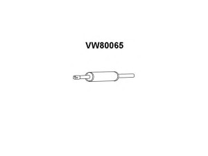 VENEPORTE VW80065 priekinis duslintuvas 
 Išmetimo sistema -> Duslintuvas
191253209A, 191253209E, 191253209H