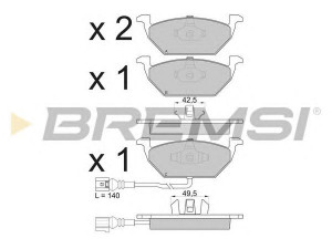 BREMSI BP2848 stabdžių trinkelių rinkinys, diskinis stabdys 
 Techninės priežiūros dalys -> Papildomas remontas
1J0698151D, 1J0698151E, 1J0698151F