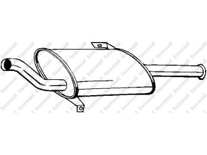 BOSAL 145-023 galinis duslintuvas 
 Išmetimo sistema -> Duslintuvas
20100-50A62, 20100-50A62KE, 20100-59A62
