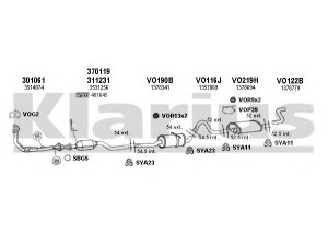 KLARIUS 960142U išmetimo sistema 
 Išmetimo sistema -> Išmetimo sistema, visa
